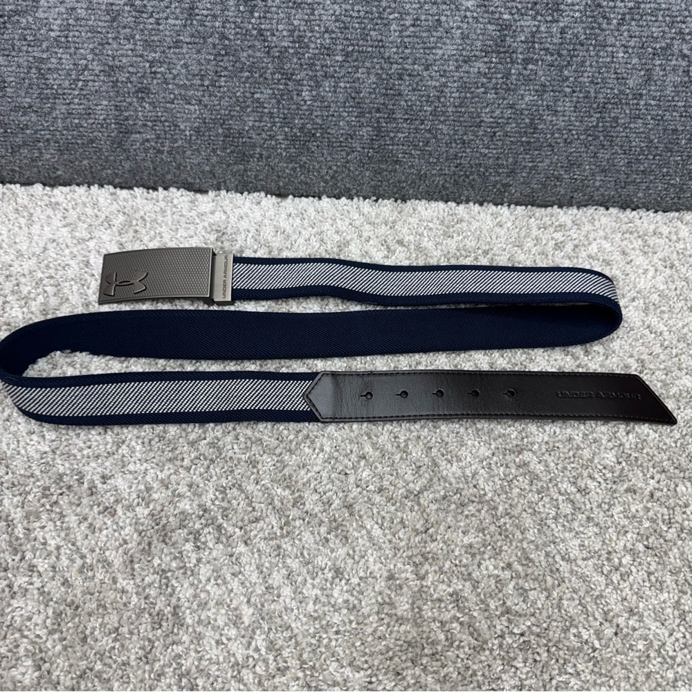 Under Armour Adjustable blue / white stretch belt‎ Men's